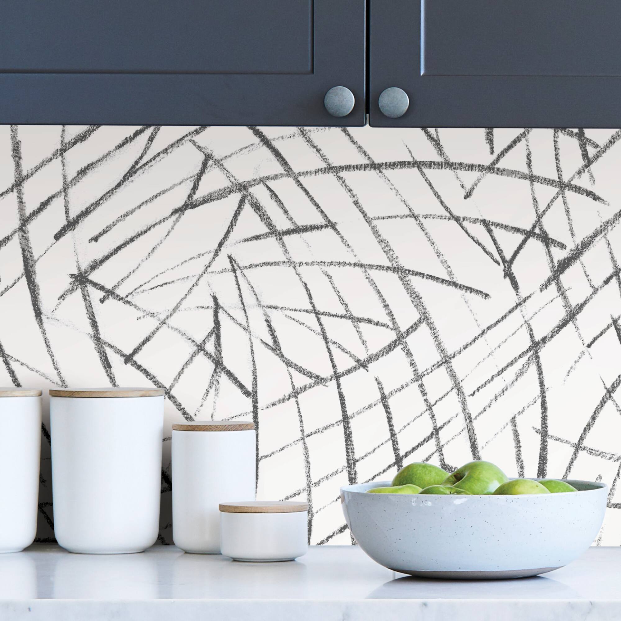 NuWallpaper Black Imprint Peel & Stick Wallpaper